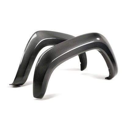Seibon Carbon Fiber Front Fender Flares for 2015-2021 Toyota Tacoma, Pair - FLR18TYTA-F