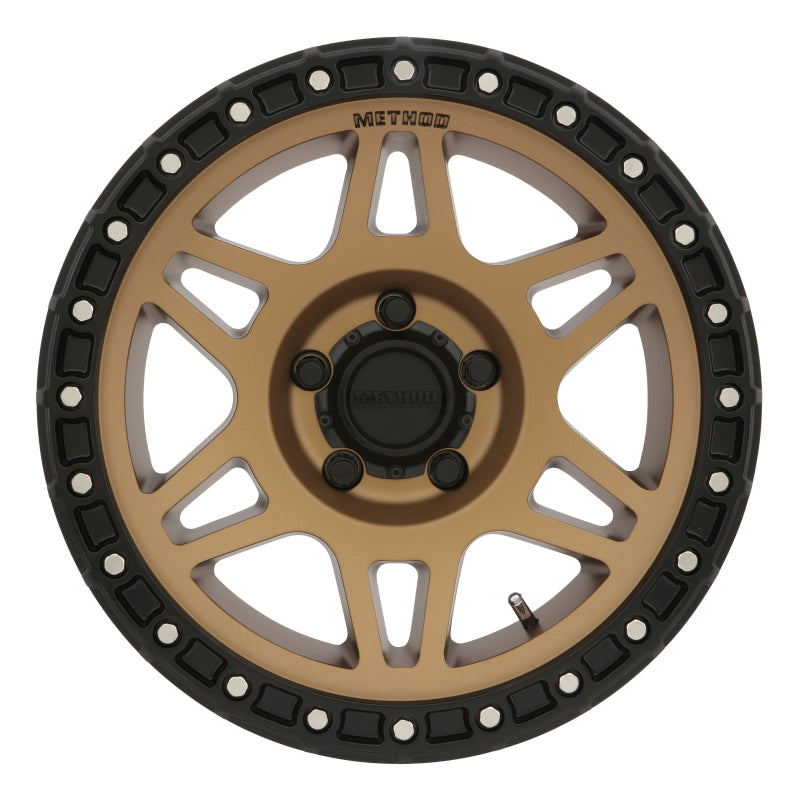 Method Wheels MR312 17x9-Inch Bronze/Black Street-Loc Wheel, -12mm Offset, 5x5 Bolt Pattern