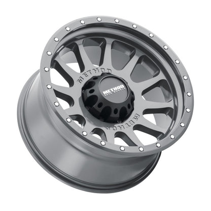 Method Wheels MR605 NV 20x10 -24mm Offset 8x6.5 Gloss Titanium Wheel