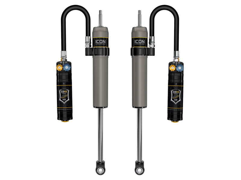 ICON 57808XP V.S. 2.5 Remote Reservoir Rear Shocks with CDXS for 2024-2026 Toyota Tacoma, 0-1-Inch Lift