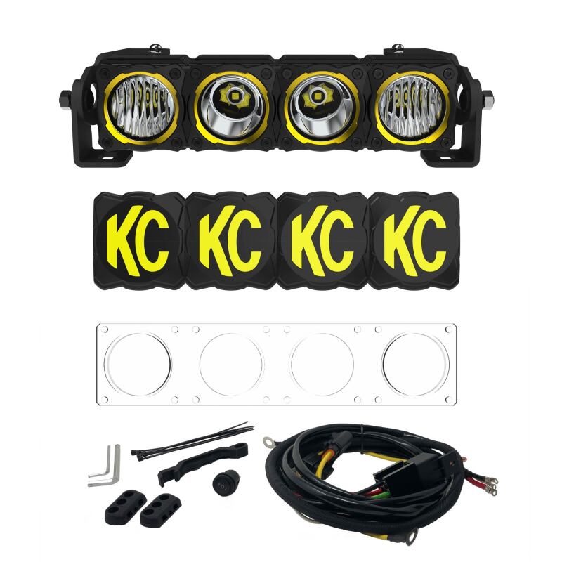 KC HiLiTES FLEX ERA LED 10-Inch Light Bar Master Kit, Part 291