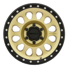 Method Wheels MR315 17-Inch Gold/Black Street Loc Wheel, 8.5-Inch Wide, 6x5.5 Bolt Pattern, 0mm Offset