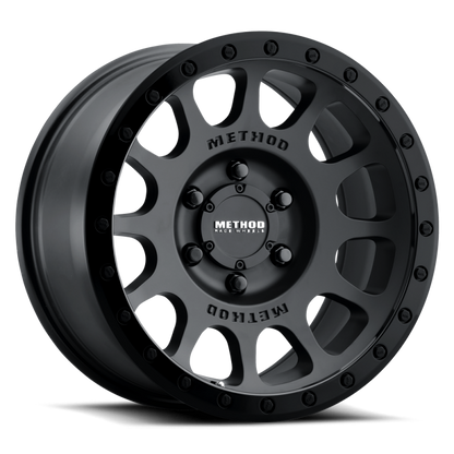 Method Wheels MR305 NV 17x8.5 Matte-Gloss Black Wheel, 0mm Offset, 5x150