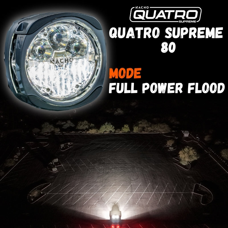 Nacho Offroad Technology Quatro Supreme 80 80-Watt Multi-Zone LED Light PM435