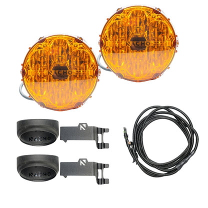 Nacho Offroad Technology V3TO1KASO Toyota SAE Plug-and-Play Fog Light Kit, Amber