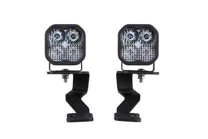 Diode Dynamics DD7393 Stage Series SS3 Sport Ditch Light Kit for 2022+ Toyota Tundra, White Combo
