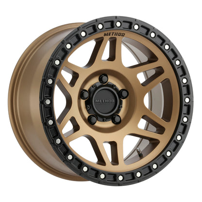 Method Wheels MR312 17x9-Inch Bronze/Black Street-Loc Wheel, -12mm Offset, 5x5 Bolt Pattern