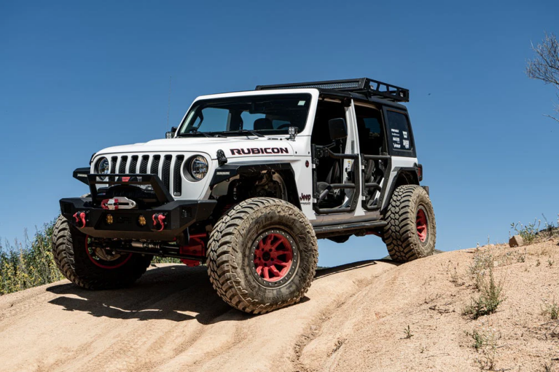 Body Armor 4x4 JL-6154 Front Tube Doors for 2018-2025 Jeep Wrangler JL and Gladiator JT, Pair