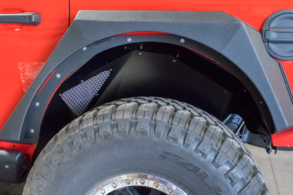 DV8 Offroad INFEND-03RB Rear Inner Fenders for 2018+ Jeep Wrangler JL and JLU, Black