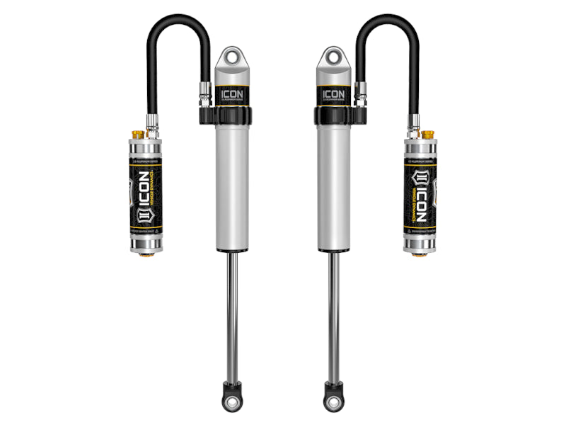 ICON 27821CP 2.5 Series Front Remote Reservoir Shocks with CDC Valve for 2018+ Jeep Wrangler JL