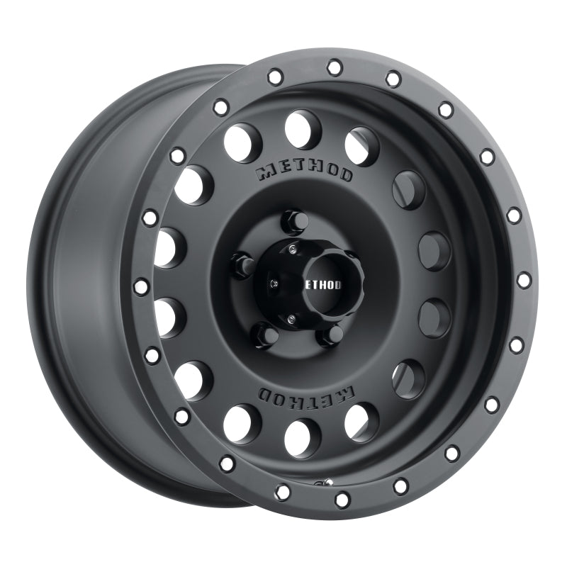Method Wheels MR307 17x8.5-Inch Matte Black Wheel, 0mm Offset, 5x5 Bolt Pattern