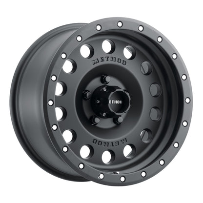 Method Wheels MR307 17x8.5-Inch Matte Black Wheel, 0mm Offset, 5x5 Bolt Pattern