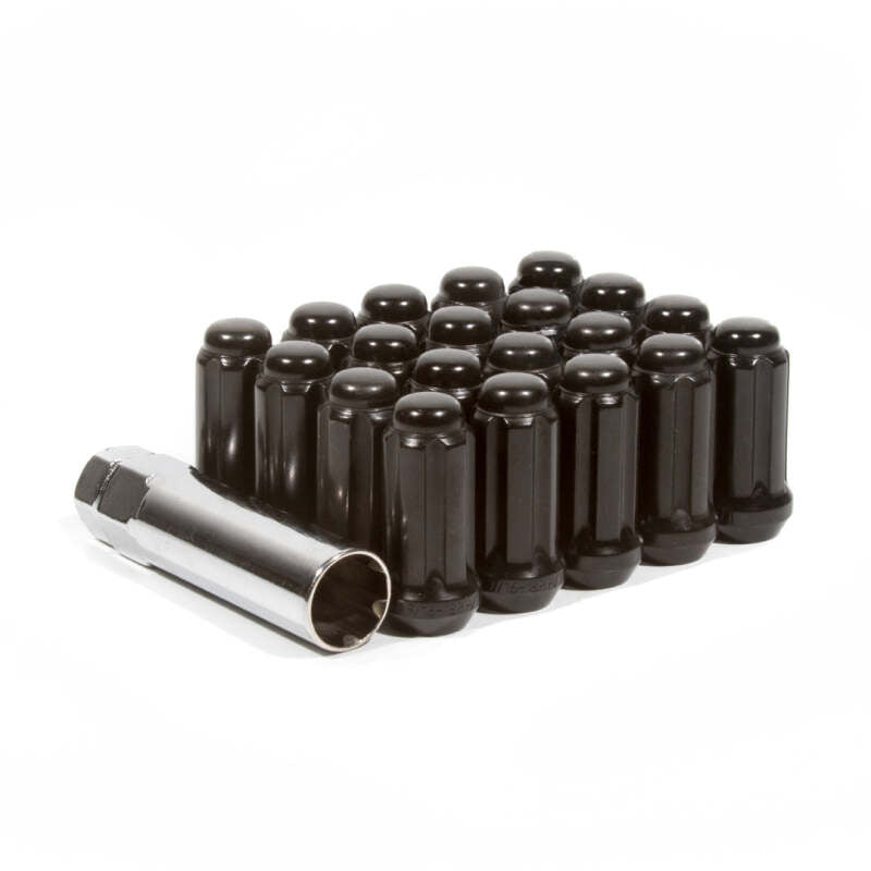 Method Wheels Extended Thread Spline Lug Kit M14x1.5, 5-Lug, Black, 20 Nuts