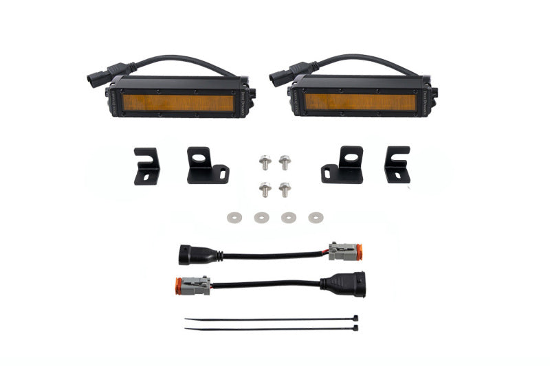 Diode Dynamics DD7932 SS6 LED Fog Light Kit for 2024+ Toyota Tacoma, Amber Wide