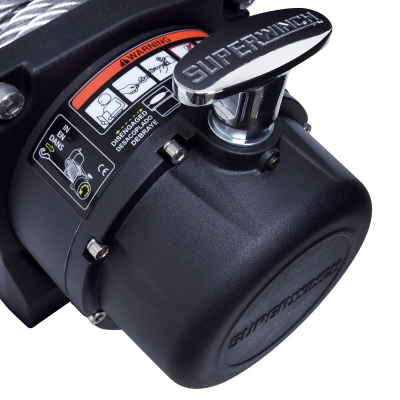 Superwinch Tiger Shark 9500 Winch, 12 Volt, 9,500 lb. Capacity, Steel Rope, Part Number 1595200