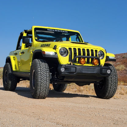 Nacho Offroad Technology V3JW2KASM Jeep JL/JT SAE Combo Amber Plug-and-Play Fog Light Kit for 3-Piece Bumpers