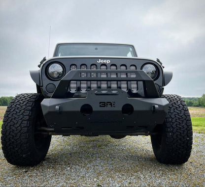 Body Armor 4x4 JP-19535 Orion Stubby Front Bumper for 2007-2026 Jeep Wrangler JK/JL and Gladiator JT