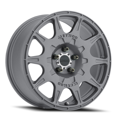 Method Wheels MR502 Rally 17-Inch Cast Titanium Wheel, 8-Inch Width, +38mm Offset, 5x4.5 Bolt Pattern