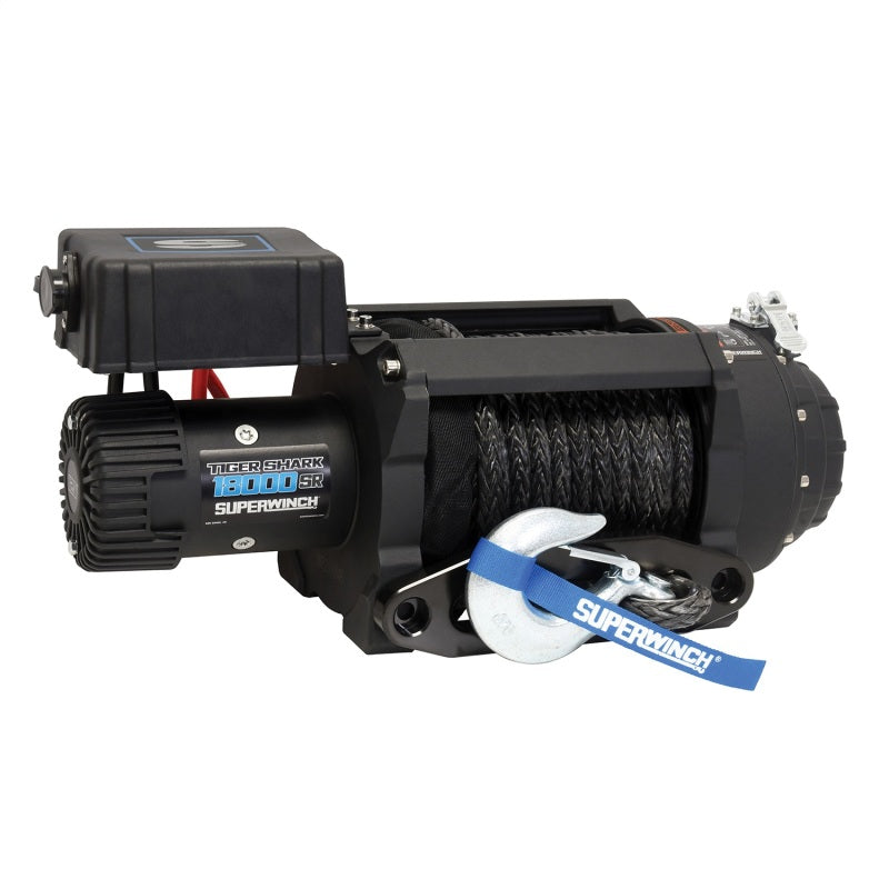 Superwinch Tiger Shark 18000SR 18,000 lb 12V Winch with Synthetic Rope, Part 1518001