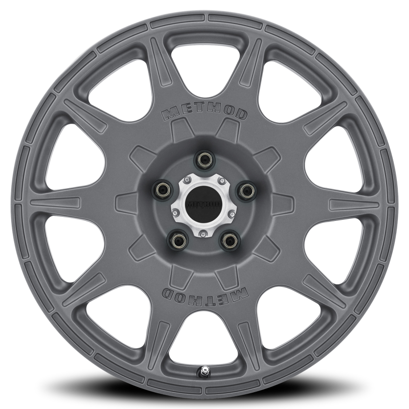 Method Wheels MR502 Rally 17-Inch Cast Titanium Wheel, 8-Inch Width, +38mm Offset, 5x4.5 Bolt Pattern