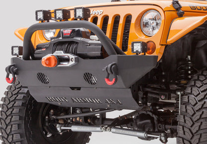 Body Armor 4x4 JL-19532 Mid-Stubby Front Bumper for 2018-2026 Jeep Wrangler JL and Gladiator JT