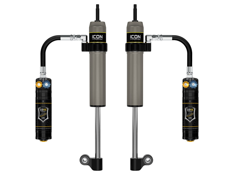 ICON 57826XP 2.5 Aluminum Series Rear Shocks with Remote Reservoir and CDXS for 2010-2014 Toyota Tacoma