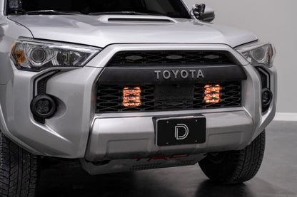 Diode Dynamics DD7537 SS5 Stealth Grille LED 2-Pod Kit for 2014-2024 Toyota 4Runner, Yellow Pro Combo