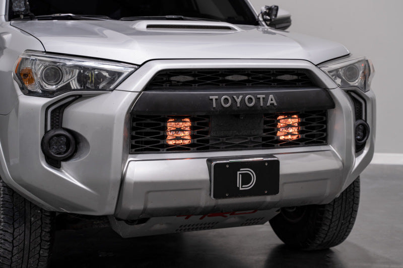 Diode Dynamics DD7549 SS5 Stealth Grille LED 4-Pod Kit for 2014-2024 Toyota 4Runner, Yellow Pro Driving