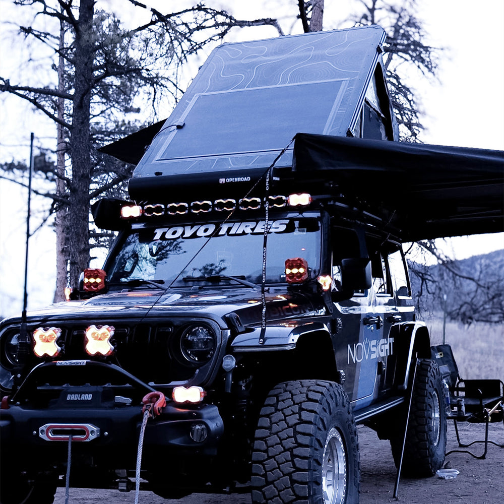 Lensun 240W 12V Black Flexible Solar Panel for Roof Tent