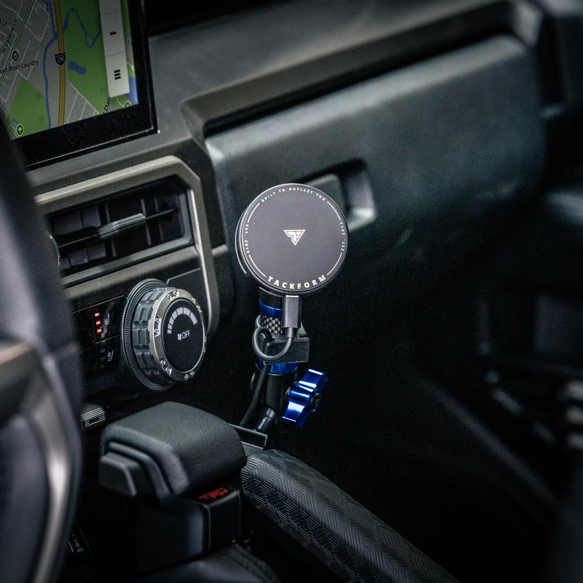 2024+ Toyota Tacoma & 2025+ Toyota 4Runner Passenger Side Grab Handle Mount with MagSafe Phone Holder